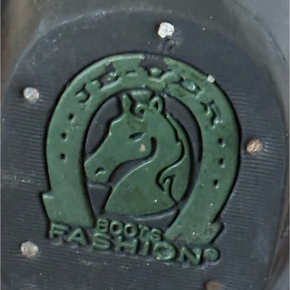 Je-Ver Cowboy Boots Men's 9.5 Leather Embroidered Western Pointed Navy Boots - Picture 16 of 16